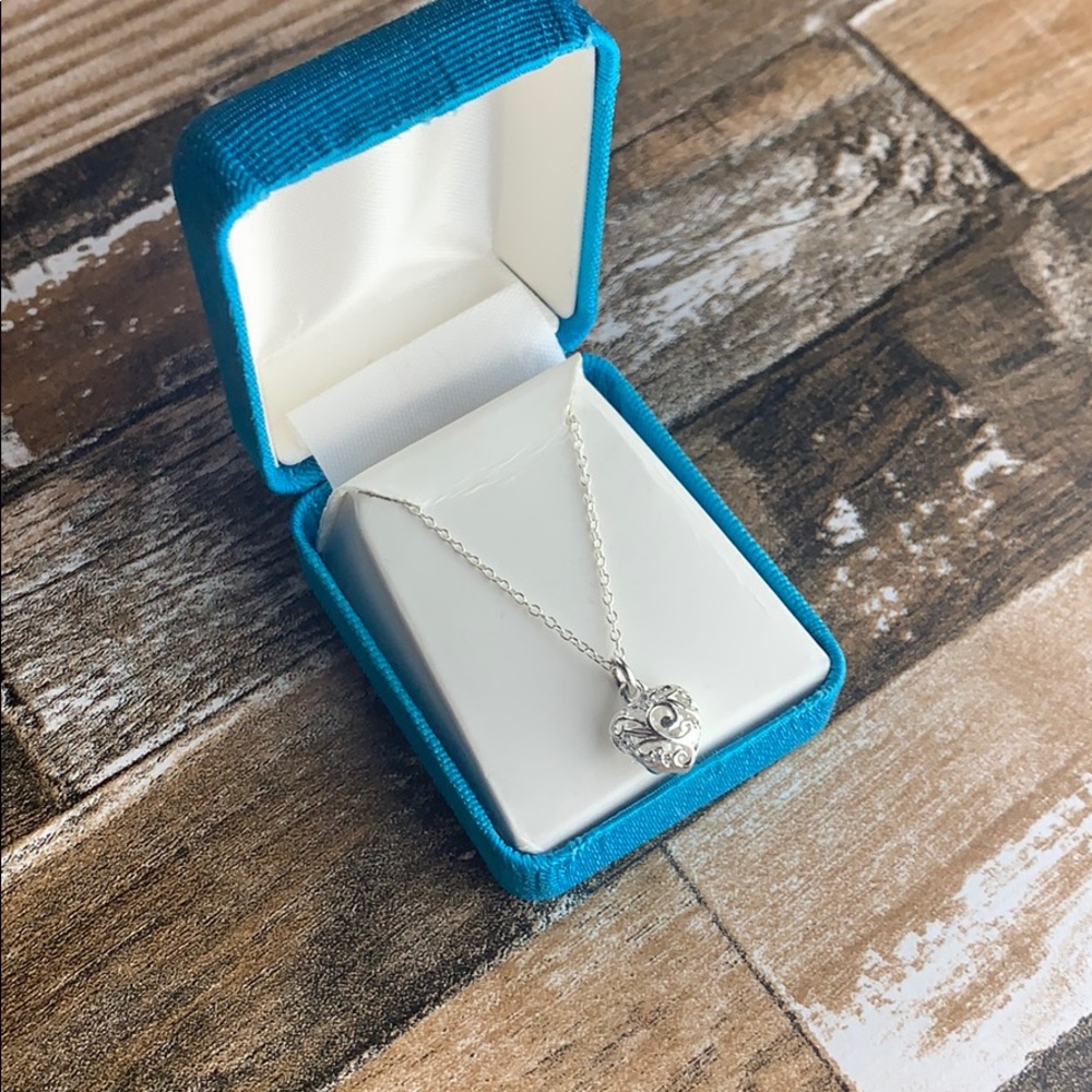 New Sterling Silver Heart Necklace